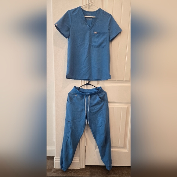 Figs Pants - Figs Set in Blue